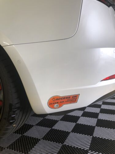 California Carpool HOV Sticker Paint Protection Film Underlay PPF Uncut California Carpool HOV Sticker Paint Protection Film Underlay PPF Uncut