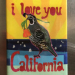 I Love You California Refridgerator Magnet Etsy